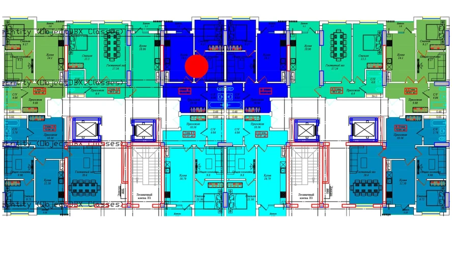 1-комнатная квартира 49.9 м²  3/3 этаж