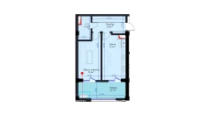 1-xonali xonadon 58.7 m²  10/14 qavat | Avia Palace Turar-joy majmuasi