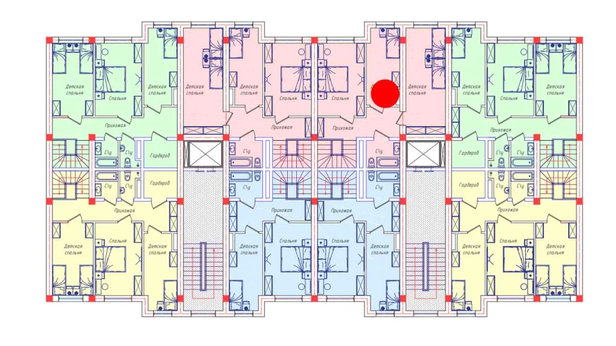 3-комнатная квартира 64.7 м²  8/8 этаж