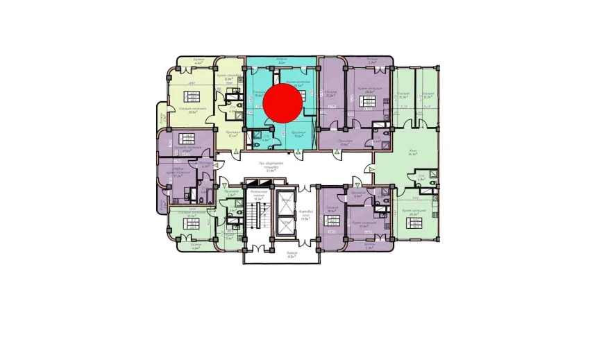 2-xonali xonadon 71.8 m²  15/16 qavat | Havas Premium Turar-joy majmuasi