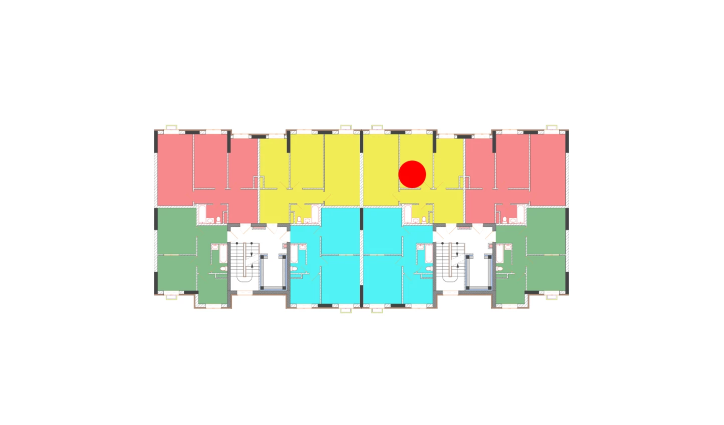 2-комнатная квартира 65 м²  1/1 этаж