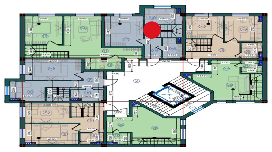 1-комн. квартира 75.6 м²  7/7 этаж | Жилой комплекс Bristol