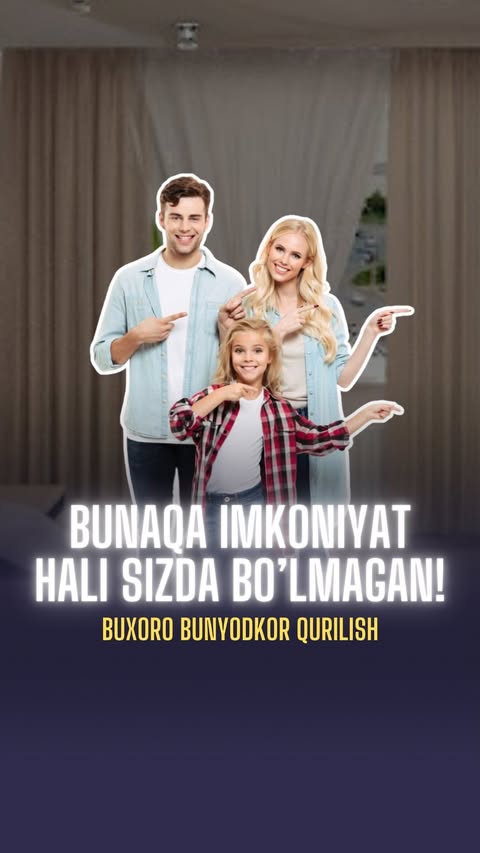 🇺🇿 Bizning turar-joy majmuamizda Siz va farzandlaringiz doimo xavfsiz! Har bir turar-joy bloklari ichki hovliga avtomobillar kirmasligi uchun yopiq kirish yo‘liga, bolalar maydonchasi, sayr hiyobonlari va landshaft manzaralariga ega. Farzandingiz qayerda o‘ynayotganidan xabardor bo‘lib turasiz. Turar-joy binosi hududiga kirish qismida qo‘riqlash punkti mavjud, video kuzatuv tizimi o‘rnatilgan va nazorat-ruxsat etish qismi Sizni begona tashrif buyuruvchilardan himoyalaydi.

******************************************

🇷🇺 В нашем жилом комплексе Вы и Ваши дети всегда в безопасности! Каждый жилой блок располагает закрытым для проезда машин внутренним двором с детской площадкой, аллеями для прогулок и ландшафтным озеленением. Вы всегда знаете, где играет Ваш ребенок. На входе в территорию жилого дома стоит пункт охраны, круглосуточное видеонаблюдение и контроль пропуска избавит Вас от беспокойства о посторонних посетителях.

📞+998(91)401-71-17 
📞+998(93)383-44-43

https://t.me/buxoro_bunyodkor_qurilish