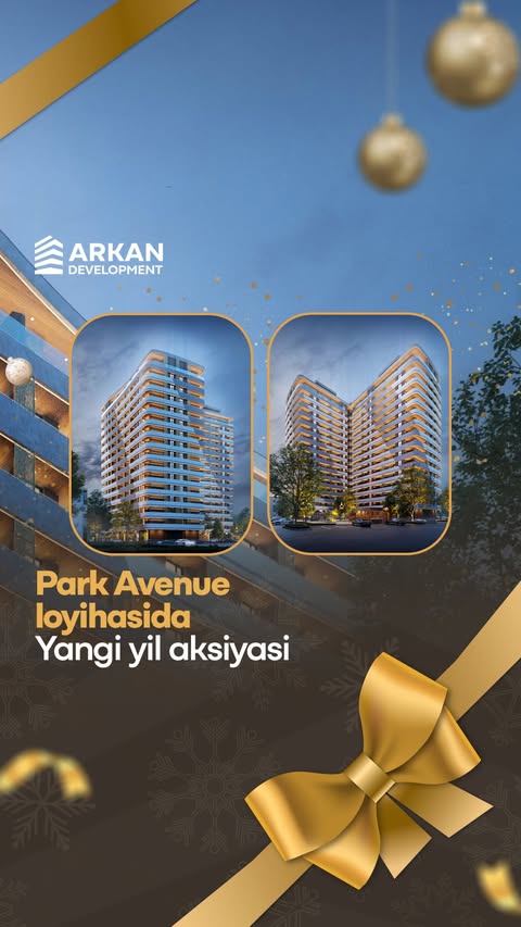 Park Avenue loyihasida Yangi yil aksiyasi! 🎉

Sergeli Green Park oldida joylashgan Park Avenue loyihasida siz uchun maxsus Yangi yil aksiyasi! Bu aksiyamizda siz:

✅168 milliongacha chegirmalar! 
✅ Hofmann brendidan oshxona jihozlari — mutlaqo bepul! 
✅ Parkovka joyi ham bepul yoki katta chegirma bilan olishingiz mumkin

🎙 Shoshiling! Aksiya faqat 2024-yil Yangi yilgacha amal qiladi va faqat 20 ta uy uchun mo‘ljallangan!

Batafsil ma’lumot olish uchun izohlarda “+” belgisini qoldiring.

—————————

Новогодняя акция в проекте Park Avenue! 🎉

В проекте Park Avenue, расположенном рядом с Sergeli Green Park, для вас действует эксклюзивная новогодняя акция!

🎁 Что вы получите:

✅ Скидки до 168 миллионов сум!
✅ Бесплатную кухонную технику от бренда Hofmann!
✅ Парковочное место бесплатно или с большой скидкой!

🎙 Спешите! Акция действует только до Нового года 2024 и распространяется всего на 20 квартир!

Для подробной информации оставьте знак “+” в комментариях.

☎️ Тел: +998781138085