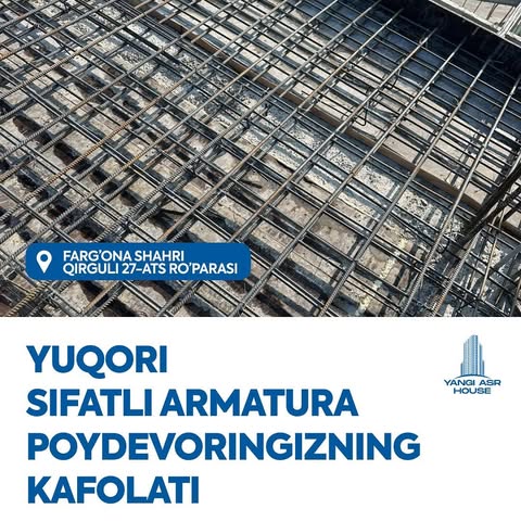 Yangi asr house 👷🏻 “ Yuqori sifatli mahsulotlardan faoydalanadi va bu orqali halq xavfsizligini oʻylaydi “