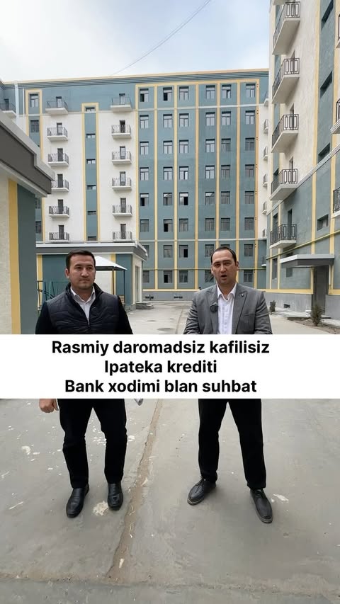 Rasmiy daromadsiz ipateka krediti rasmilashtish bo’yicha Aloqa Bank xodimi bilan suhbatlashtik