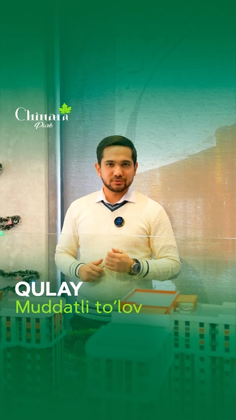 Chinara Parkdan qulay muddatli to'lov!

Boshlang'ich 30% to'lovni amalga oshirib, qolgan summani 21 oy muddatga peniya va foizlarsiz to'lashingiz mumkin.

Shoshiling, xonadonlar soni cheklangan.

☎️ Qo‘shimcha maʼlumot uchun izohlarda “➕” belgisini qoldiring yoki quyidagi raqamlarga qo‘ng‘iroq qiling:
(55)-900-09-09
(99)-220-44-44