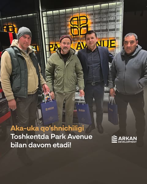 🏡 Aka-uka qo‘shnichiligi – Toshkentda Park Avenue bilan davom etadi!

To‘rtko‘l tumanidan Oserov Meretklich va Userov Mekan, Tuproqqal’a tumanidan Durdiyev Guvanch aka-uka va do‘stlikni mustahkamlash uchun ajoyib qaror qabul qilishdi. Endi ular Park Avenue’da yonma-yon, bir hududda yangi hayotni boshlashmoqda!

✨ Mustahkam do‘stlik va aka-ukalarning o‘zaro mehr-oqibatining haqiqiy timsoli bo‘lishni istasangiz, Park Avenue siz uchun eng yaxshi tanlov!

Siz ham do’stlaringiz bilan qo’shni bo’lish niyatingiz bo’lsa, Park Avenue da kutib qolamiz.

————————

🏡 Братская соседская жизнь продолжается в Ташкенте с Park Avenue!

Меретклич Осеров и Мекан Усеров из Торткоьлиская  района, а также Гуванч Дурдиев из Тупроққалъа приняли отличное решение укрепить братские и дружеские узы. Теперь они начинают новую жизнь бок о бок в районе Park Avenue!

✨ Хотите стать примером крепкой дружбы и братской поддержки? Park Avenue — ваш лучший выбор!

Мы ждем вас в Park Avenue, если вы мечтаете жить рядом со своими друзьями!

☎️ Тел: +998781138085