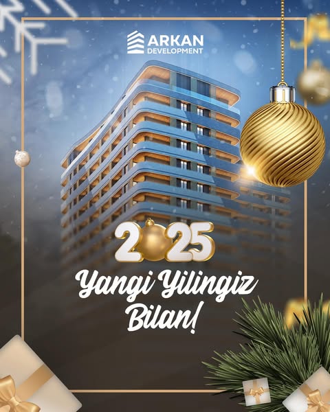 Hurmatli Arkan Development mijozlari va kuzatuvchilari!

 Arkan Development jamoasi sizni kirib kelayotgan 2025-yil bilan samimiy qutlaydi!

🎉 Yangi yilni yangi orzular va rejalar bilan qarshi oling!

—————

Уважаемые клиенты и подписчики Arkan Development!

Команда Arkan Development искренне поздравляет вас с наступающим 2025 годом!

🎉 Встретьте Новый год с новыми мечтами и планами!

☎️ Тел: +998781138085