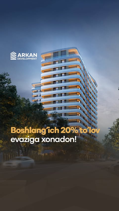 Boshlang’ich 20% to’lov evaziga xonadon!

💸 Gibrid to‘lov usuli yordamida Park Avenue turar-joy majmuasidagi orzungizdagi xonadonga ega bo‘ling!

🏡 Park Avenue – Yangi Hayot tumanida joylashgan, Arkan Development kompaniyasining zamonaviy va yirik loyihasi. Bu yerda 48 m²dan 115 m²gacha bo‘lgan keng va qulay xonadonlar mavjud.

Batafsil ma’lumot olish uchun izohlarda “+” belgisini qoldiring.

———————

Первоначальный взнос всего 20% – и квартира ваша!

💸 Станьте обладателем квартиры в жилом комплексе Park Avenue с помощью гибридной системы оплаты!

🏡 Park Avenue – это современный и масштабный проект компании Arkan Development, расположенный в районе Янги Хаёт. Здесь представлены комфортные квартиры площадью от 48 м² до 115 м².

Для получения дополнительной информации оставьте знак “+” в комментариях.

☎️ Тел: +998781138085