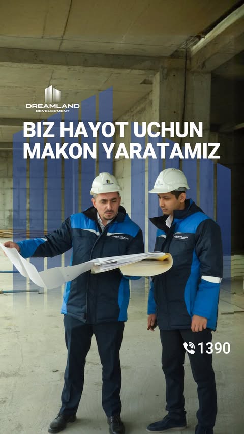 Biz hayot uchun makon yaratmoqdamiz! 🏡

Siz imkon qadar tezroq orzungizdagi biznes-toifali xonadonga ega bo’lishingiz uchun biz qurilishning har bir bosqichi qat’iy nazorat qilamiz!

📍Toshkent shahri, Yashnobod tumani, Parkent ko‘chasi, 327B
📲 Tezkor raqamlarimiz:
📞 1390
☎️ 78-150-13-90
— — —
Мы создаем пространство для жизни! 🏡

Каждый этап строительства под строгим контролем, чтобы вы как можно скорее получили квартиру бизнес класса своей мечты!

📍 Адрес: г. Ташкент, Яшнабадский район, ул. Паркент, 327Б
📲 Горячая линия:
📞 1390
☎️ 78-150-13-90